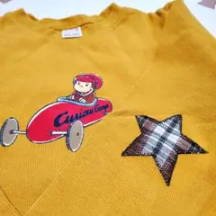 【120】プティマイン おさるのジョージ グラフィック長袖Tシャツ