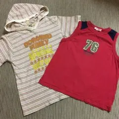 Tシャツ　タンクトップ　2枚セット　120