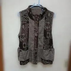 最終価格)花柄ノースリーブベスト