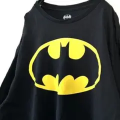 バットマン BATMAN ロゴ Tシャツ XL ブラック 黒 古着