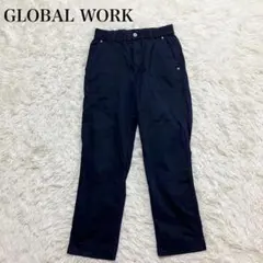 グローバルワーク ワークパンツ カジュアル マシンウォッシャブル コットン 無地