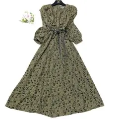 ★ sabatoraminto様ローラアシュレイ　ロングフレアーワンピースM L