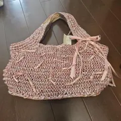 PINK HOUSE リボン編みハンドバッグのサムネイル