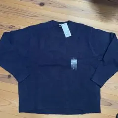 ユニクロ スフレヤーンクルーネックセーターSサイズ ブルー