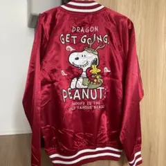 PEANUTS スヌーピー刺繍 スカジャン Lサイズ