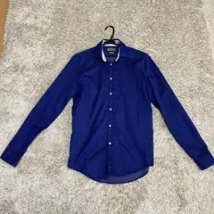 ZARAMANザラメンスリムフィットブルードット柄サイズS
