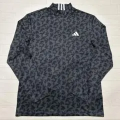 アディダス ゴルフ メンズ 長袖 モックネック パームリフトプリント 裏起毛 L