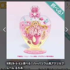 ぴちぴちピッチ くじ引き堂 S賞 ハーバリウム風アクリルフレーム るちあ