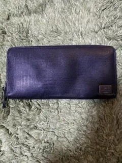 ランバン　レザー 長財布 黒 青内装のサムネイル