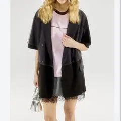 maison special シースルーレイヤードハーフスリーブジャケットのサムネイル