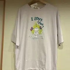 値下げ↓⭐︎の新品⭐︎水森亜土⭐︎刺繍 Tシャツ 薄ピンク LLサイズ