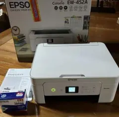 【美品】EPSON EW-452A プリンター➕【新品未開封】純正インク