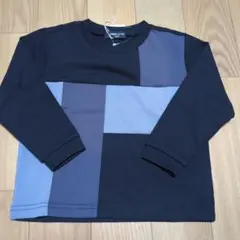 新品☆コムサイズム　カラーブロック切り替え長袖Tシャツ100㎝
