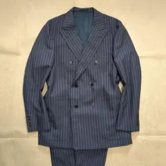 美品 エディフィス カノニコ別注 スーツセットアップ ネイビー 46 ウール レディーススーツ】セットアップ対応テーラードジャケット（上下