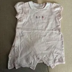 ファミリア　ロンパース　ピンク　70サイズ