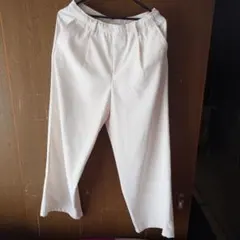 モノマート　アイボリー ワイドパンツ ゴムウエスト