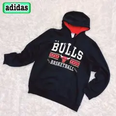 adidas アディダス　プルオーバーパーカー　NBA シカゴブルズ　裏起毛