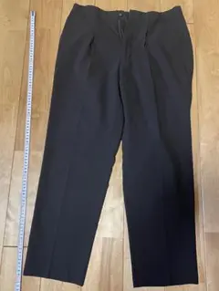 メンズ 夏服 黒スラックス ストレートレッグ 引越し処分