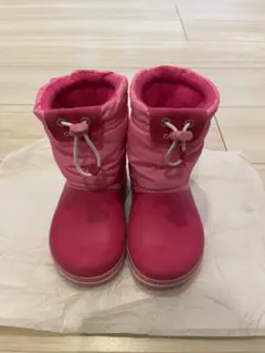 crocs ピンク 防水ブーツ C9 16.5cm