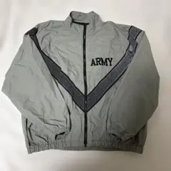 US ARMY ロゴ グレー ミリタリージャケット トレーニングウェア 古着