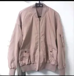 MA-1　アウター　レディース　くすみピンク