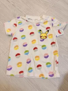 monpoke ピカチュウ モンスターボール 総柄 Tシャツ　90cmのサムネイル