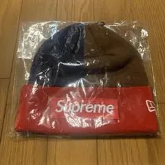 新品Supremeシュプリーム ボックスロゴ　クレイジーパターンニット帽ビーニー