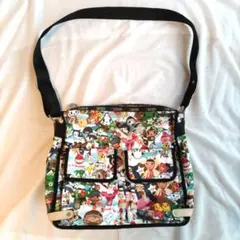 【レスポートサック】 トキドキ カラフルキャラクター柄ショルダーバッグ大型サイズ