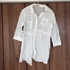 FOREVER21 ホワイト ブラウス 七分袖 M