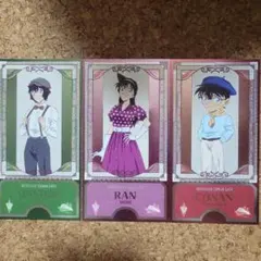 名探偵コナン コナンカフェレトロ 購入特典 3点セット コナン 蘭 世良