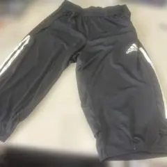 1019 adidas ブラック ハーフパンツ 3本ライン