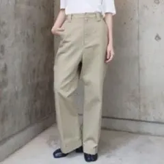 美品＜conte＞ラップ チノ テーパードワイドパンツ辺見えみり コンテ