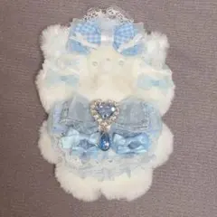 ♡ ぬい服 ♡ 10cm ♡ にじぱぺっと ♡ 猫耳 ♡ 水色 ♡ ねこ ♡