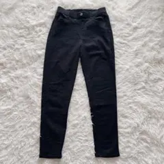 コーエン　ストレッチパンツ　裏起毛　ブラック　M スキニー　シンプル　無地