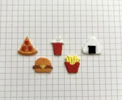 アイロンワッペン 5枚セット　food