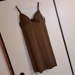 ユニクロ　エアリズム　プランジ　ブラスリップ　マメクロゴウチ　XXL　ブラウン