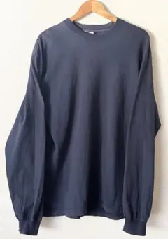 LOSANGELES APPAREL 長袖Tシャツ L ネイビー USA製のサムネイル