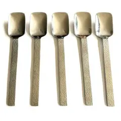 たち吉 ステンレス デザートスプーン 5本セット スクエア型