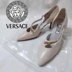 ✨GIANNI VERSACE ライトベージュパンプス