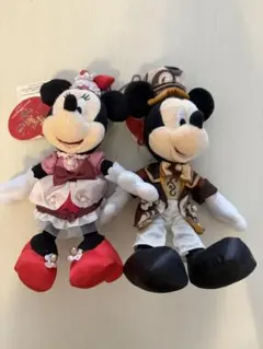 ミッキー ミニー ぬいぐるみキーホルダー