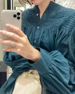 ISABEL MARANT ETOILE PLALIA ギャザーブラウス34のサムネイル