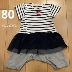 マリン柄ロンパース　80 夏のサムネイル