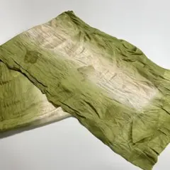 【値下げ】 シルク　グラデーション　帯揚げ　色紙に花柄　着物スキ倶楽部　６５７
