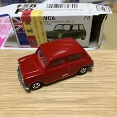 トミカミニクーパー クリヤマ模型特注 青ボデー タミヤルーフ 銀