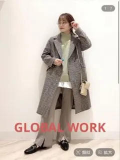 GLOBAL WORK 軽やかストレッチテーラーコート