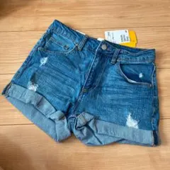 H&Mデニムショートパンツ　Mサイズ相当ウエスト64