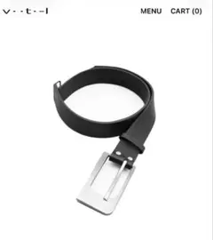 vital ENORME LEATHER BELT WITH CARAB