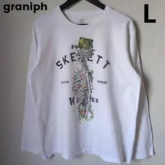 graniph ボタニカル スカル 長袖カットソー Lのサムネイル