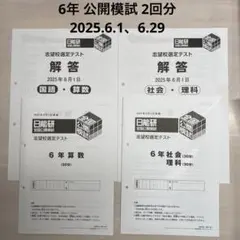 2026年最新】日能研 公開模試 6年の人気アイテム - メルカリ