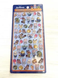 ズートピア　ボンボンドロップシールミニ